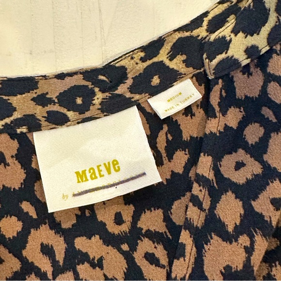NEW Maeve by Anthropologie Juno Leopard Dress, Size Medium - Picture 5 of 7